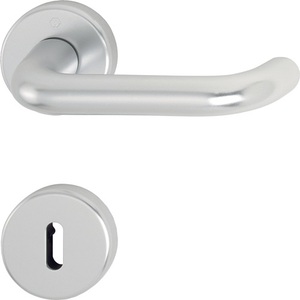 Rosettengarnitur Paris 138L/42KV/42KVS Aluminium F1 U-Form OB DIN Links Cabinet Organizers with HOPPE D/D Links/Right/Left - Product Image 1