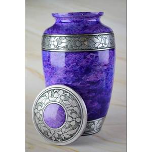 Urna de recuerdo de aluminio para cenizas Urna de tamaño pequeño para mascotas y bebés Hecho en India Funeral Memorial - Product Image 5