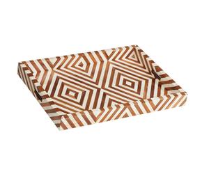 La mejor elección, venta al por mayor, bandeja para servir con incrustaciones de hueso y resina, bandeja para el hogar y la fiesta y las frutas, variedad de colores - Product Image 2