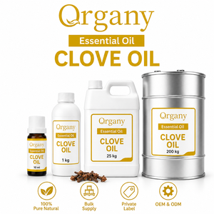 Aceite Esencial de Clavo de Alta Concentración de Eugenol, Syzygium Aromaticum, Destilado al Vapor, Materia Prima Cosmética, Venta al Por Mayor, Marca Privada, OEM - Product Image 1