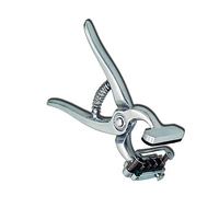 Pince à tatouer standard 3/8 4 chiffres, à dégagement rapide, en aluminium moulé sous pression, équipement vétérinaire, pince à tatouer pour animaux de compagnie