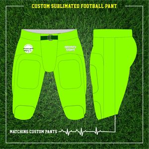 Conjunto de uniformes de fútbol americano por sublimación personalizada de alta calidad, uniformes de fútbol de poliéster, conjuntos de camisetas y pantalones de fútbol americano - Product Image 4