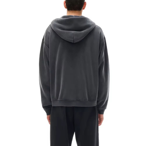 Sudadera con capucha para hombre con logotipo personalizado de mezcla de algodón básico, ropa de calle de alta calidad, serigrafía, tejido con capucha, poliéster/algodón para primavera - Product Image 5