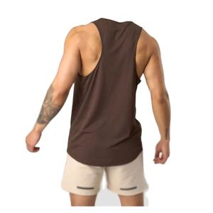 Camisetas sin Mangas Deportivas Personalizadas con Logotipo para Hombre, Tejidas, Casuales, 100% Algodón, Atléticas, Transpirables, de Secado Rápido, para Gimnasio y Entrenamiento - Product Image 6