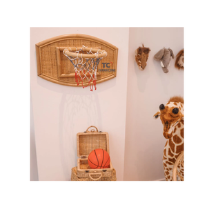 High Quality Handmade Wicker <b>Small</b> Rattan <b>Basketball</b> Hoop Rattan Kids Room Toys Children Furniture Room Decor - Product Image 4