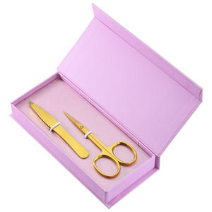 Nouvelle pince à épiler à sourcils et ciseaux à sourcils de précision ensemble d'outils de coupe en acier inoxydable ciseaux à sourcils et pince à épiler inclinée - Product Image 4