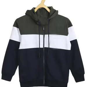 Otoño nueva moda suelta marca personalidad empalme Sudadera con capucha hombres color sólido lana Sudadera con capucha bordada personalizada HOODIE hombres