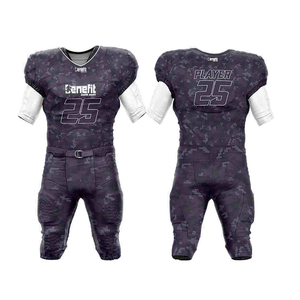 Maillot de football américain à manches courtes pour hommes nouveau style, respirant et grande taille, ensemble d'uniformes de football Offre Spéciale OEM - Product Image 4