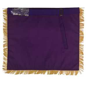 Delantal Regalia personalizado con acabado decorativo suave y cinturón ajustable, perfecto para uniformes ceremoniales y funciones de eventos rituales - Product Image 6