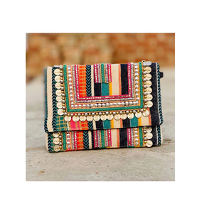 Mochilas de tela bordadas Bohemias de calidad duradera para niñas, bolsas de uso al aire libre al por mayor, calidad estándar - Product Image 3