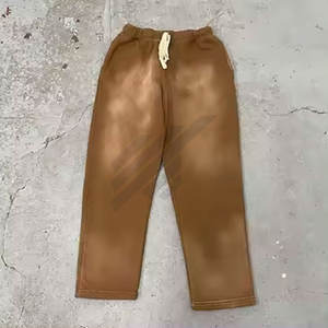 Pantalon décontracté en toile légère délavée à l'acide pour hommes taille moyenne tendance nouveau meilleur pantalon - Product Image 5