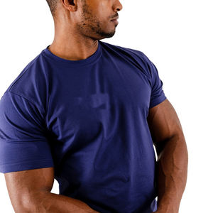 T-shirts de sport pour hommes d'été chaud motif de lettres solides col rond à manches courtes 100% coton fabriqué en usine prix de gros pas cher - Product Image 3