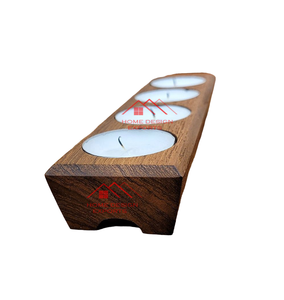 Vente chaude Dernière Conception Bougeoir En Bois Avec Aluminium Top Luxe Décor À La Maison Accessoires Bougeoir En Bois - Product Image 6