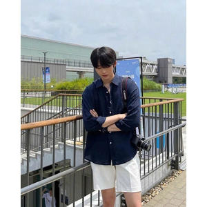 Pantalones Cortos Caqui para Hombre, Tela Caqui, para Usar en Casa, Pantalones Cortos de Pierna Corta, Cintura Elástica, Juveniles y Dinámicos - Product Image 3