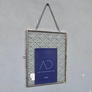 Cadre photo en acier/verre, cadre photo vertical, cadre photo mural - Product Image 1