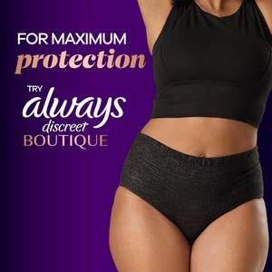 Coussinets d'incontinence pour adultes à motif solide toujours discret pour les femmes Absorption lourde Longue longueur post-partum 156 CT ODM tous les jours - Product Image 2