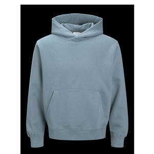 Streetwear <b>Thick</b> <b>Fleece</b> Drop Shoulder Plain Blank Custom Men Hoodies Plain Unisex Drop Shoulder Oversize Pullover Knitted Hoodie - Product Image 6