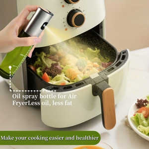 Pulvérisateur d'huile en verre sans BPA de 100 ml avec design anti-lumière, vaporisateur ergonomique pour friteuse à air, salades, barbecue et rôtissage - Product Image 6