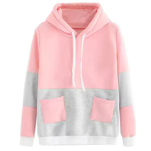 Sudaderas con capucha de lana de poliéster/algodón para mujer de alta calidad, ropa de invierno, sudadera de tela cálida transpirable de 350g, logotipo personalizado - Product Image 2