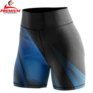 Shorts de Ciclismo de Alta Calidad para Mujer, Spandex, Cintura Alta, Leggings de Yoga, Estampados Modernos, Shorts de Entrenamiento, Directo de Fábrica - Product Image 3