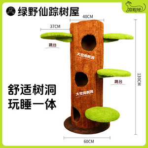 Plataforma <span class=keywords><strong>de</strong></span> Salto Compacta Todo en Uno <span class=keywords><strong>de</strong></span> Madera Maciza para Gatos, con Sistema <span class=keywords><strong>de</strong></span> Agujeros <span class=keywords><strong>de</strong></span> Juguete y Plataforma <span class=keywords><strong>de</strong></span> Sisal, Ideal para Bebés - Product Image 6