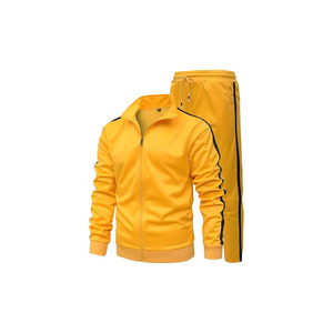 GXAMOY Ensemble de vêtements de sport 2 pièces pour hommes, décontracté, avec fermeture éclair complète, survêtement de jogging pour les entraînements d'hiver, survêtement de sport imprimé - Product Image 2