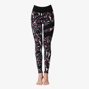 Ensemble de yoga taille haute 2 pièces pour femmes Push Up legging & Fitness soutien-gorge de sport imprimé feuille à la mode parfait Forr Gym ensembles d'entraînement - Product Image 5