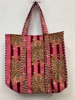 Tas Selempang Wanita Etnik Katun Buatan Tangan Gaya Bohemian Warna Solid Ritsleting Portabel Musim Panas Pantai Semua