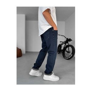 Pantalon cargo en jean délavé tissé pour homme, style hip-hop streetwear, coupe large, respirant, lavable, hiver/printemps, ODM, 100 % coton - Product Image 3