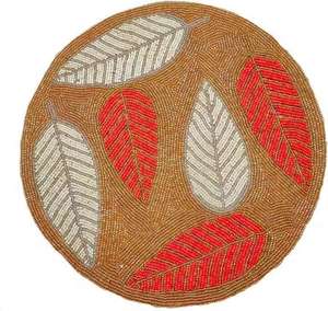 Napperons de décoration de maison de qualité supérieure pour tasse caboteur feuille napperon perlé napperon perle de rocaille Style européen - Product Image 1