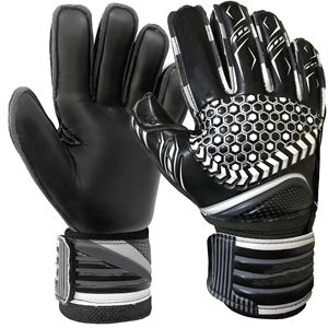 Gants de gardien de but de football en gros, forte adhérence, respirants, imperméables, sangle de poignet réglable, paume en latex antidérapante, doigts - Product Image 1