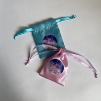Prix d'usine Pochette d'emballage de bijoux en soie de luxe Sac en satin à cordon Sacs de rangement pour maquillage cadeau