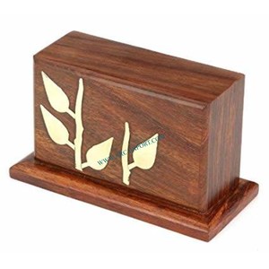 <b>Bamboo</b> <b>Wood</b> Eco Friendly Human Ashes Urns Trending Most Selling Large Size Brown Color Teal <b>Wood</b> Funeral Cremation Ashes <b>Jars</b> - Product Image 3