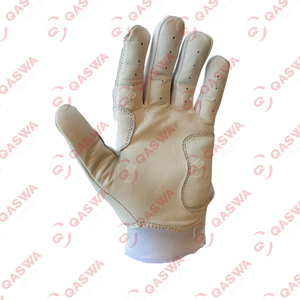 Nouveau design de gants de frappe de baseball de couleur rouge à manchette courte Gants de frappe de baseball softball avec logo personnalisé à bas prix - Product Image 6