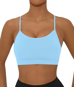 2025 ensembles de vêtements de sport pour femmes sans couture soutien-gorge de sport vêtements de sport léger respirant motif solide soutien-gorge de sport conception de levage - Product Image 3