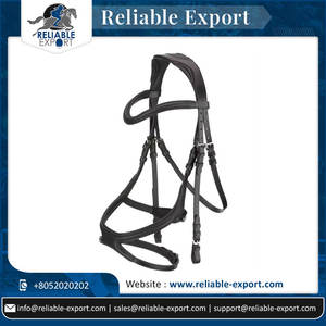 Nouveau design de rênes d'équitation en cuir fantaisie pour cheval équestre Style occidental muserolle croisée Prix de gros - Product Image 2