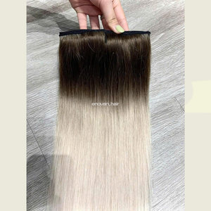Extensiones de Cabello Vietnamita de Calidad de Lujo, con Clip, Hechas con Tecnología Rusa para Extensiones de Cabello Humano Suaves y Sedosas, para Uso en Salón - Product Image 1