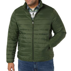 Chaqueta acolchada para hombre más vendida, cuello levantado de lona, logotipo frontal, hecho a medida, Invierno transpirable de alta calidad - Product Image 4