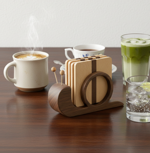 High Quality Classic Round Wooden Eco-Friendly Durable Coffee <b>Cup</b> Drink <b>Mat</b> Natural Wood Sustainable Tableware Gift - Product Image 1