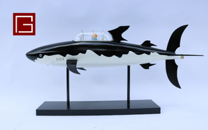 SHARKK-submarino de madera, modelo artesanal de ficción a la venta, modelo de madera de alta calidad - Product Image 4