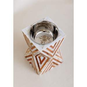 กระถางธูปไม้อะคาเซียที่ทันสมัยทางศาสนาแม่มุกแบบฝังธูปในราคาประหยัด mubakhar ramadan โมเดลใหม่ชาหอม - Product Image 6