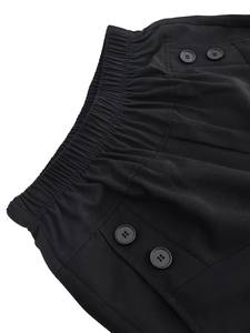 Nouvelle collection été pour femme : Pantalon décontracté uni taille haute coupe slim et court, fabriqué au Bangladesh - Product Image 4