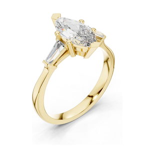 Anillo Solitario con Diamante de Laboratorio de 1.47 CT para Mujer, Claridad VVS-VS EF, Oro de 18KT, 14KT, 10KT y Plata 925, Oro Rosa, Amarillo, Blanco - Product Image 6