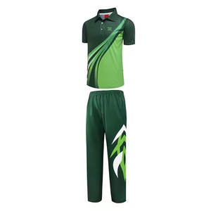 Uniforme de cricket pour hommes en tissu à séchage rapide, manches courtes, léger, respirant, en polyester, pour les matchs - Product Image 1