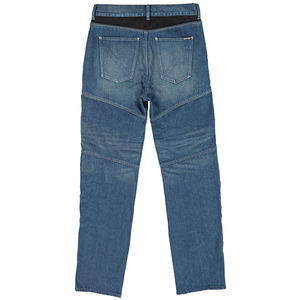 <b>High</b>-<b>Waist</b> Coated Aramid Sports Wear Motorcycle Riding <b>Jeans</b> Light Wash Plus Size Elastic <b>Waist</b> Reinforced Cargo Pants Style - Product Image 2