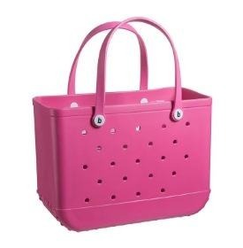 Popular Cross-Border EVA Beach Tote Bag Cierre abierto Impermeable Gran capacidad Ligero Unisex Casual Hollow Hole Box - Product Image 6