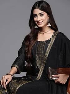 strapless open back dress Black Party Wear Georgette Long Flared Kurti – South India Shopping Mall