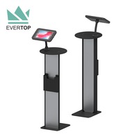 LSF11 Tablet para iPad Display Podium W/Acrílico Tabletop Secure Enclosure Pulpit Atril para iPad Podium Display Floor Stand
