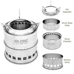 Estufa de leña portátil de alta eficiencia para acampar - Product Image 4