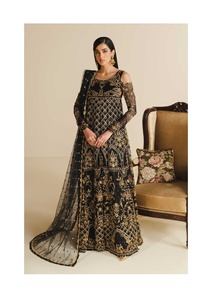 Trajes bordados Zari para mujer, Colección Formal de 3 piezas cosida, últimas mujeres, trajes Punjabi indios de Pakistán, ropa de diseñador - Product Image 4